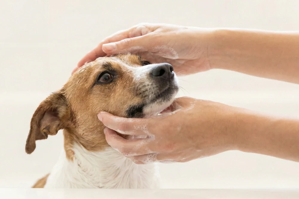 Natürliches Hundeshampoo für gesundes Fell