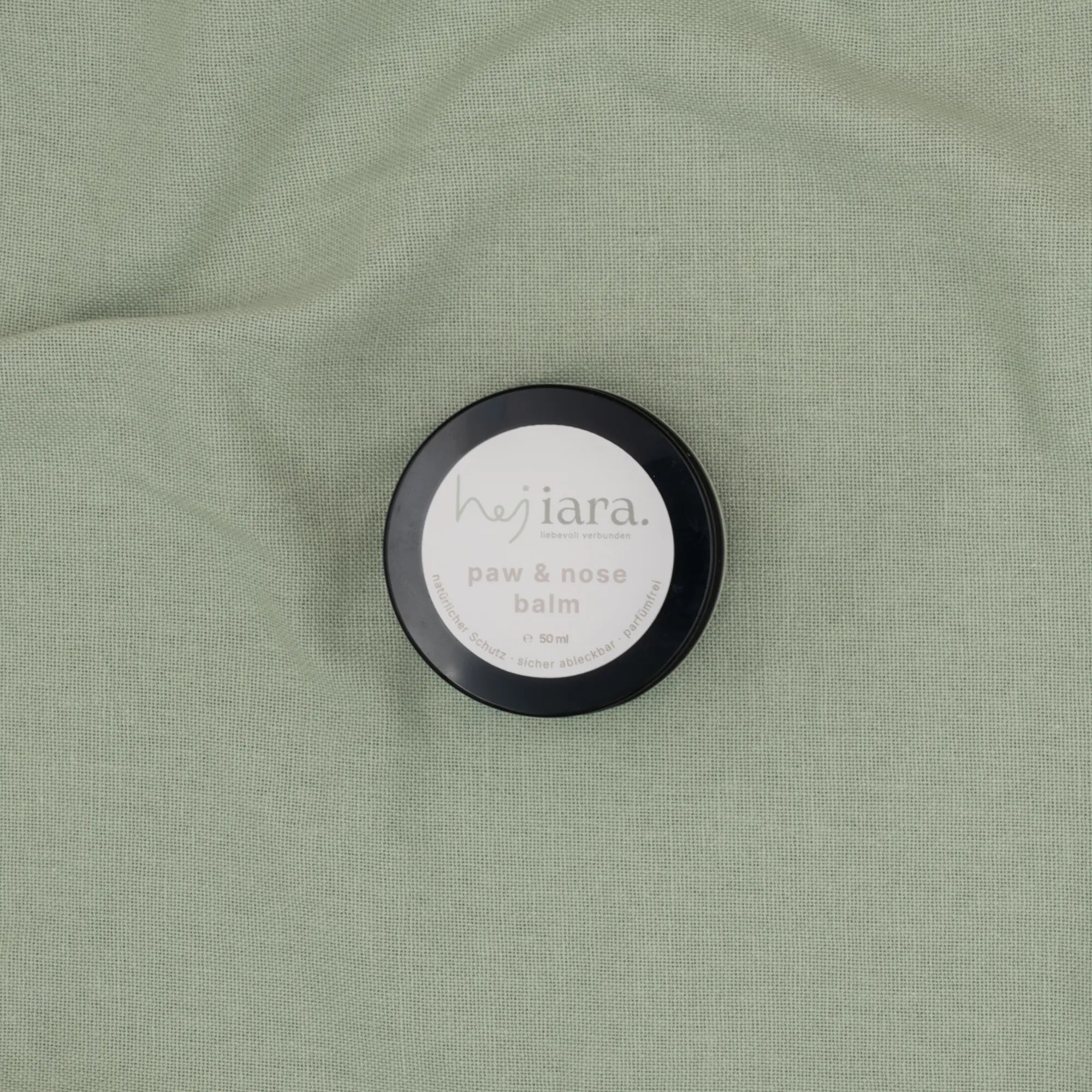 Natürlicher Pfotenbalsam von oben für Hunde in 50ml Tiegel