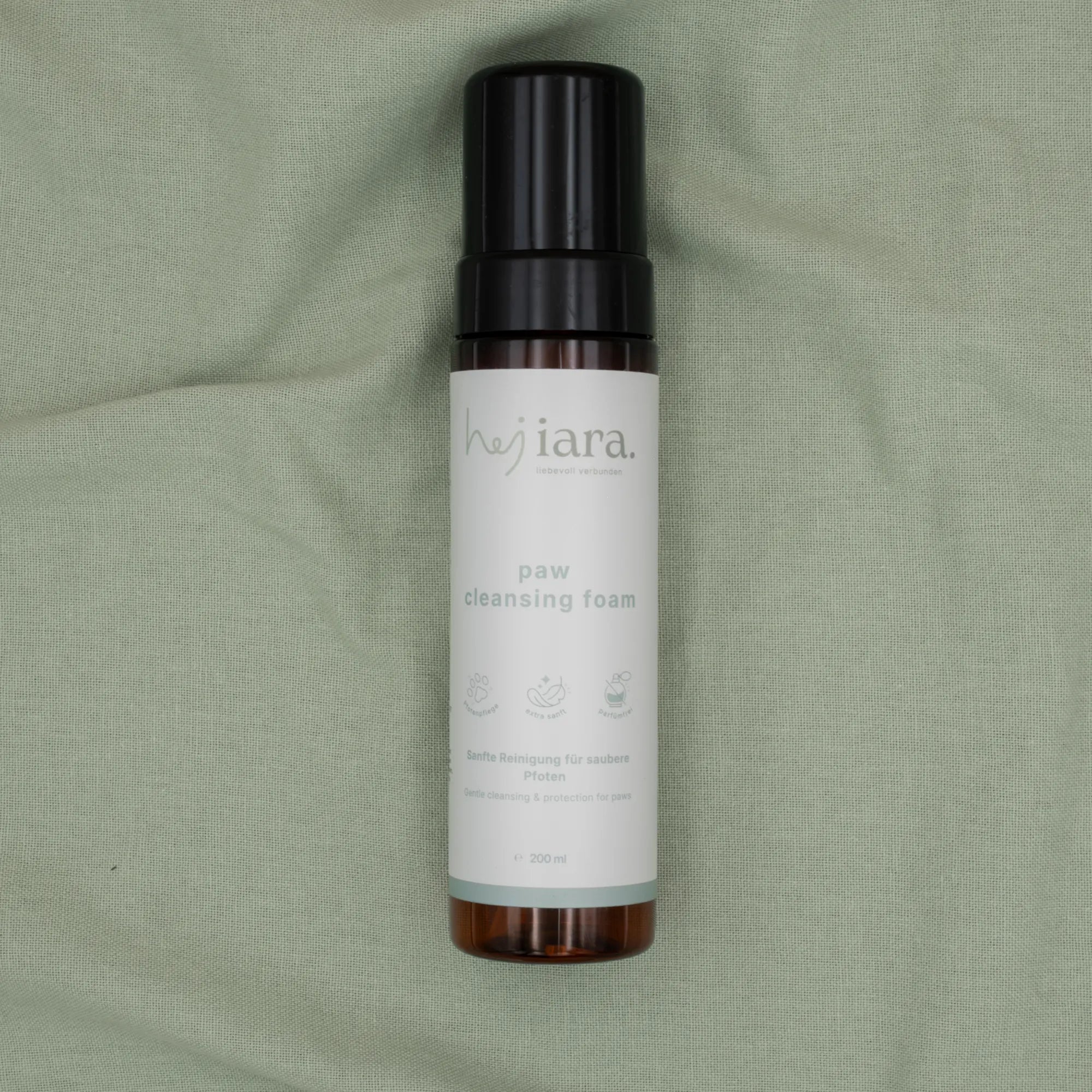 Pfotenschaum für Hunde in 200ml Flasche
